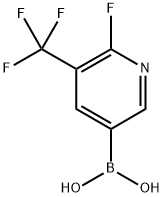 6-Fluoro-5-trifluoromethylpyridine-3-boronic acid Structure