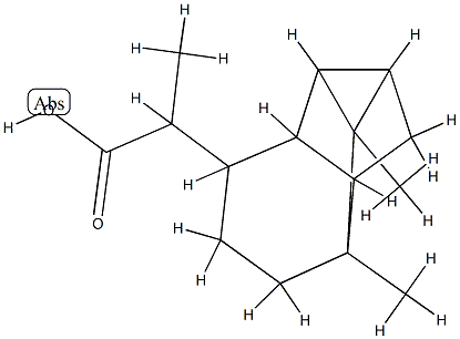 (+)-Octahydro-α,1,7a-trimethyl-1,2,4-metheno-1H-indene-5-acetic acid Structure