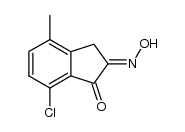 7-chloro-4-methyl-indan-1,2-dione-2-oxime结构式
