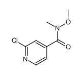 2-氯-N-甲氧基-N-甲基异烟酰胺结构式