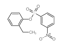 Benzenesulfonicacid, 3-nitro-, 2-ethylphenyl ester结构式