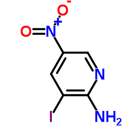 2-氨基-3-碘-5-硝基吡啶结构式