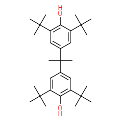 4-[2-(4-hydroxy-3,5-ditert-butyl-phenyl)propan-2-yl]-2,6-ditert-butyl- phenol结构式