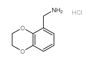 2,3-二羟基-1,4-苯并二氧杂苯-5-甲胺盐酸盐结构式