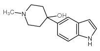 4-(1H-5-吲哚)-1-甲基哌啶-4-醇结构式