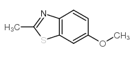 6-甲氧基-2-甲基苯并噻唑结构式
