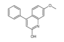 7-甲氧基-4-苯基-喹啉-2-醇结构式