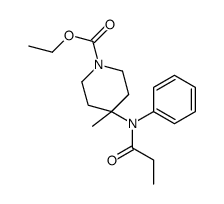 ethyl 4-methyl-4-(N-propanoylanilino)piperidine-1-carboxylate Structure