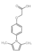 2-[4-(2,5-dimethylpyrrol-1-yl)phenoxy]acetic acid Structure