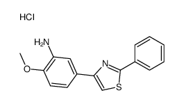 2-methoxy-5-(2-phenyl-1,3-thiazol-4-yl)aniline,hydrochloride结构式
