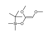tert-butyl-(1,2-dimethoxyethenoxy)-dimethylsilane结构式