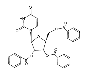 1-(β-L-ribofuranosyl-2,3,5-tri-O-benzoyl)uracil Structure