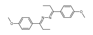 bis-[1-(4-methoxy-phenyl)-propylidene]-hydrazine结构式