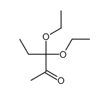 3,3-diethoxypentan-2-one Structure