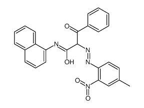 N-(1-naphthyl)-2-[(2-nitro-p-tolyl)azo]-3-oxo-3-phenylpropionamide结构式