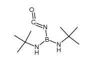 bis(t-butylamino)isocyanatoborane Structure
