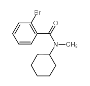 N-环己基-N-甲基-2-溴苯甲酰胺结构式