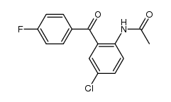 2-Acetamido-5-chlor-4'-fluorbenzophenon结构式