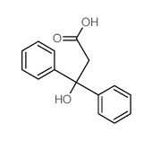 3-hydroxy-3,3-diphenyl-propanoic acid结构式