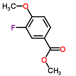 3-氟-4-甲氧基苯甲酸甲酯结构式
