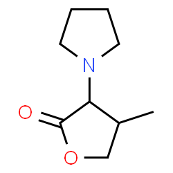 2(3H)-Furanone,dihydro-4-methyl-3-(1-pyrrolidinyl)-(9CI)结构式
