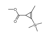 1-methyl-2-(trimethylsilyl)cyclopropene-3-carboxylic acid methyl ester结构式