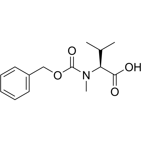 Cbz-L-N-Me-缬氨酸结构式