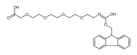 5,8,11,14-四氧杂-2-氮杂十六碳二酸 1-芴甲基酯结构式