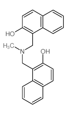 2-Naphthalenol,1,1'-[(methylimino)bis(methylene)]bis- (9CI)结构式