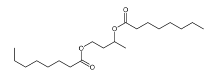 3-octanoyloxybutyl octanoate Structure