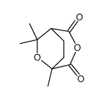 2,6,6-trimethyl-tetrahydro-pyran-2,5-dicarboxylic acid anhydride结构式