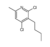 3-Butyl-2,4-dichlor-6-methylpyridin结构式