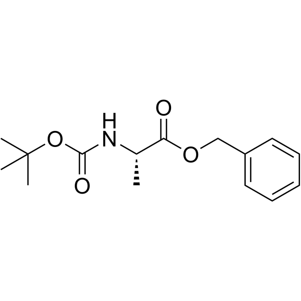 Boc-L-丙氨酸苄酯结构式