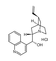 (8alpha,9R)-9-hydroxycinchonanium chloride Structure