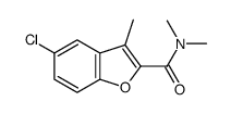 5-chloro-N,N,3-trimethyl-1-benzofuran-2-carboxamide Structure