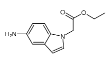 (5-amino-indol-1-yl)-acetic acid ethyl ester结构式
