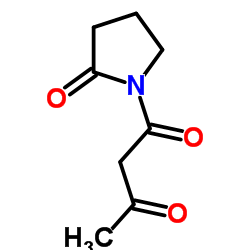 1-(2-氧代吡咯烷-1-基)丁烷-1,3-二酮结构式