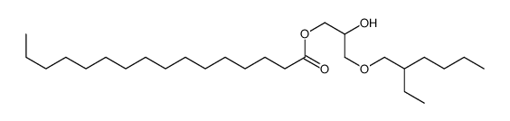 3-[(2-ethylhexyl)oxy]-2-hydroxypropyl palmitate Structure