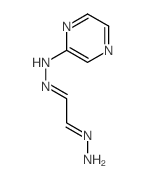 N-(2-hydrazinylideneethylideneamino)pyrazin-2-amine Structure