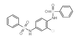 N-[4-(benzenesulfonamido)-2-chloro-phenyl]benzenesulfonamide Structure