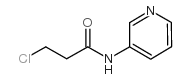 3-氯-n-吡啶-3-基丙酰胺结构式