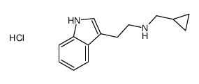 cyclopropylmethyl-[2-(1H-indol-3-yl)ethyl]azanium,chloride结构式