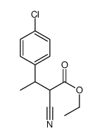 ethyl 3-(4-chlorophenyl)-2-cyanobutanoate Structure