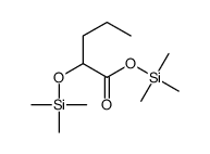 2-[(Trimethylsilyl)oxy]valeric acid trimethylsilyl ester结构式