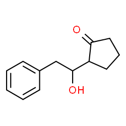 CYCLOPENTANONE, 2-(1-HYDROXY-2-PHENYLETHYL)-结构式
