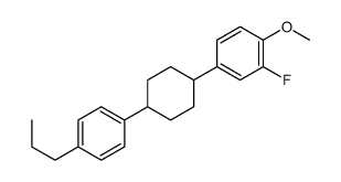2-fluoro-1-methoxy-4-[4-(4-propylphenyl)cyclohexyl]benzene Structure