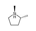 trans-1,2-dimethyl-1-silacyclopentane结构式