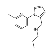 N-[[1-(6-methylpyridin-2-yl)pyrrol-2-yl]methyl]propan-1-amine结构式