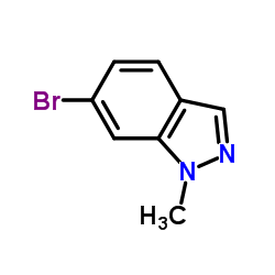 1-甲基-6-溴-1H-吲唑结构式