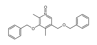 3-Benzyloxy-5-benzyloxymethyl-2,4-dimethyl-pyridine 1-oxide Structure